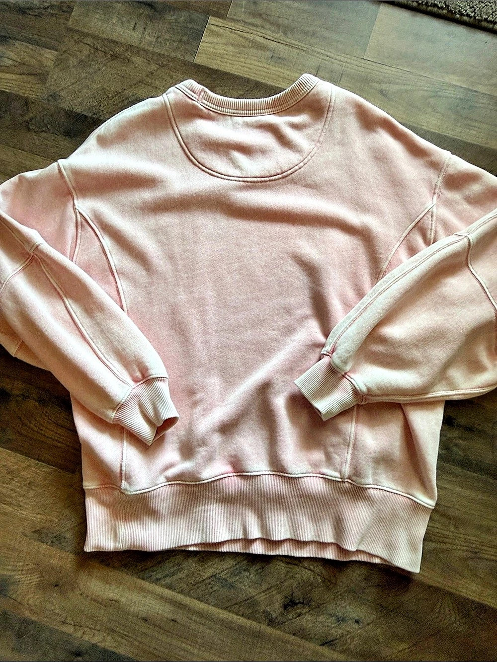 Aerie Pink Acid wash Sweatshirt Size XS Like New